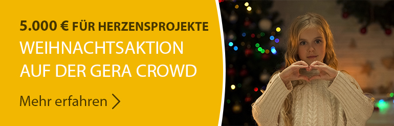 Weihnachtsaktion auf der Gera Crowd