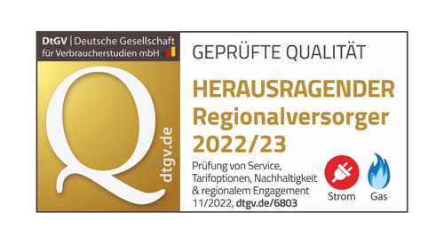 Herausragender Regionalversorger Strom und Gas 2022